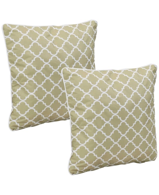 Indoor/Outdoor Square Accent Decorative Throw Pillows for Patio or Living Room Furniture