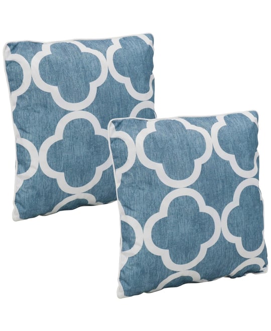 Indoor/Outdoor Square Accent Decorative Throw Pillows for Patio or Living Room Furniture