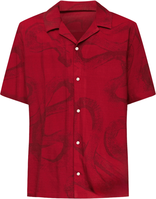 Men's Slim-Fit Printed Shirt