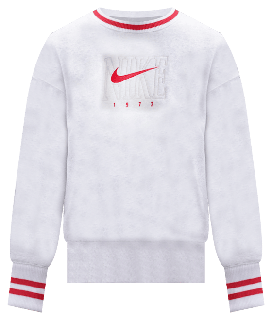 Nike Sportswear Phoenix Fleece Sweatshirt de gola redonda folgada com grafismo para mulher