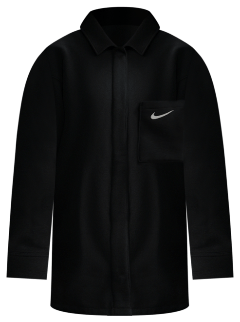 Nike Sportswear Phoenix Fleece Chamarra tipo camisa oversized para mujer