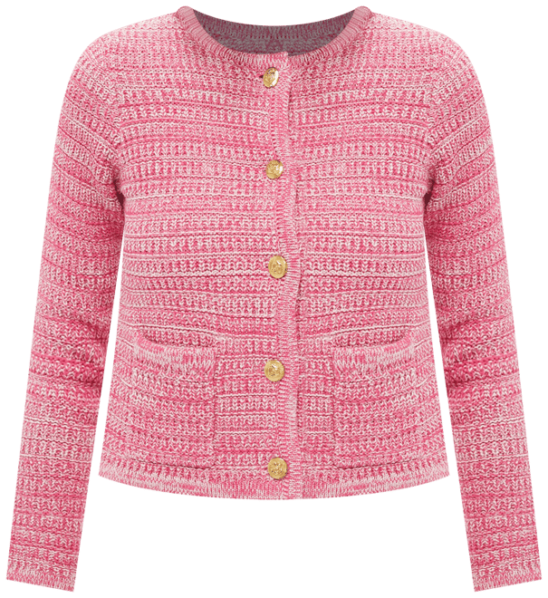 Marled Pink Maybourne Cardigan
