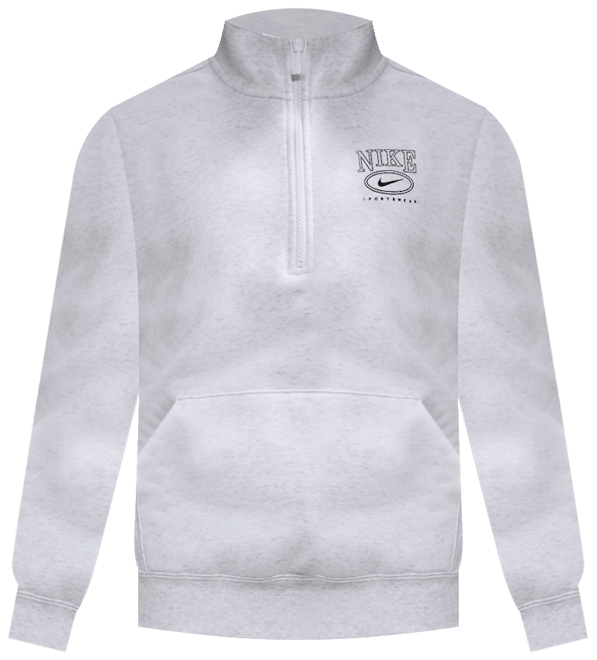 Nike Sportswear Club Fleece Women's Mock-Neck 1/2-Zip Graphic Top