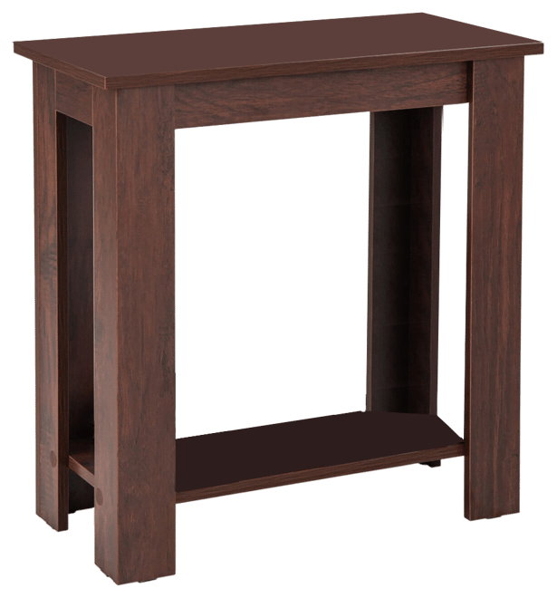 2-Tier End Table Modern Sofa Bedside Table Compact Nightstand w/ Storage Shelf