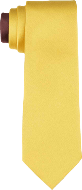 Men's Yellow Solid Tie