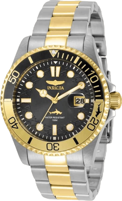 Men's 30944 Pro Diver Quartz 3 Hand Black Dial Watch