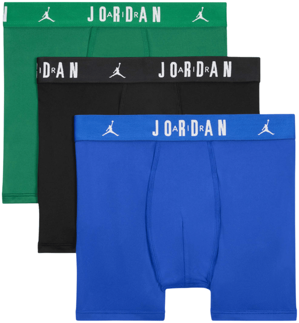 Jordan Dri-FIT Big Kids' Flight Poly Boxer Briefs (3-Pack)