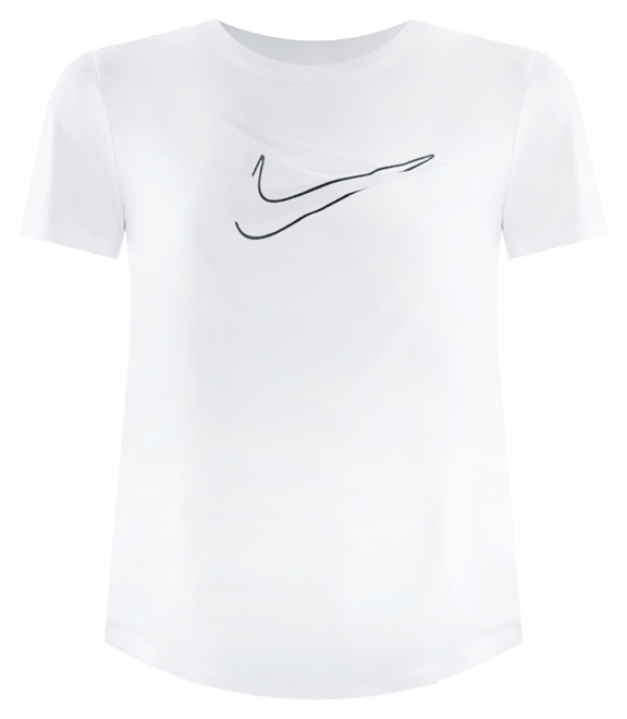 Nike One Swoosh Nike Dri-FIT Kurzarm-Laufoberteil für Damen