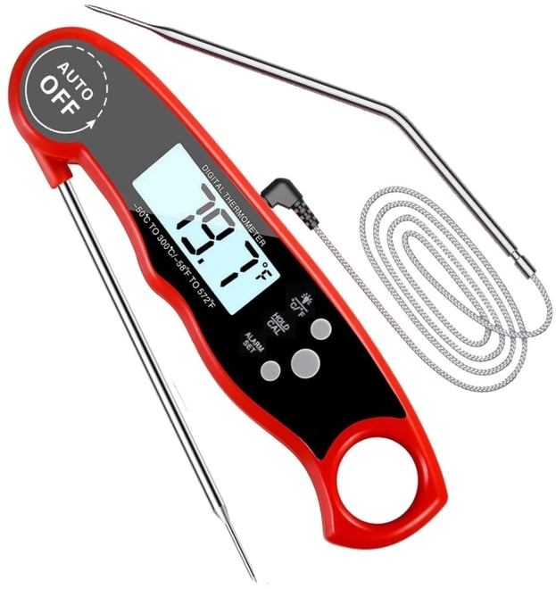 Cooking Thermometer with Dual Probes Meat Thermometer Digital Instant Read Kitchen Food Thermometer