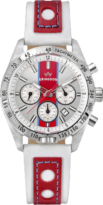 Women's Jordan Chronograph Multifunctional Victory Red Leather Strap Watch, 40mm