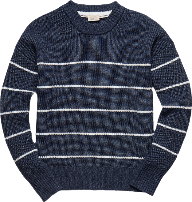 (取寄) ファリティ レディース サンウォッシュド フィッシャーマン セーター Faherty women Sunwashed Fisherman Sweater Water Mill Stripe Sunwashed Cotton Fisherman Sweater - Water Mill Stripe | Faherty Brand