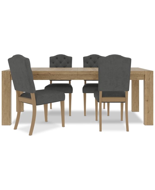 5pc Dining Set (Davie Rectangular Table & 4 Jesilyn Chairs)
