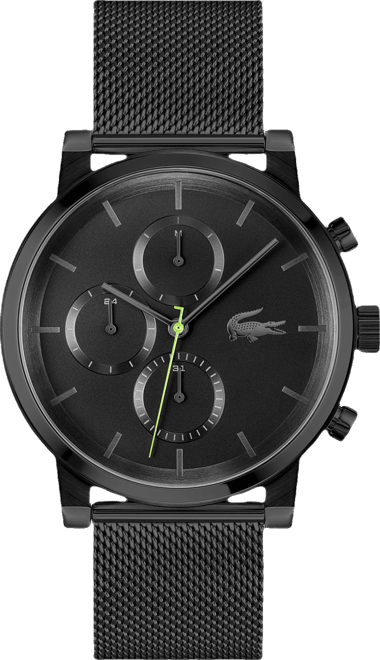 Men's Replay Ionic Plated Black Stainless Steel Mesh Bracelet Watch, 44mm