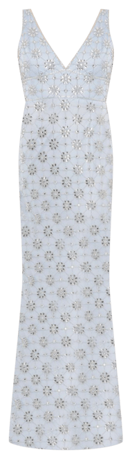 Mac Duggal Embellished Mesh V Neck Sleeveless Gown | Bloomingdale's Women
