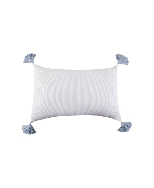 Bree Striped Dune Tan Cotton Decor Accent Pillow, 14" x 22"