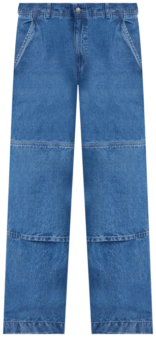 Nike SB Pants de skateboarding de denim holgados de doble rodilla para hombre