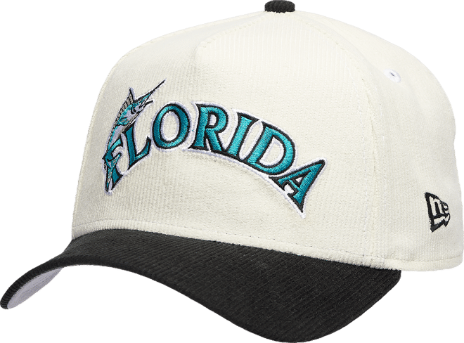 New Era Marlins 940 A Frame Corduroy Cap | Champs Sports