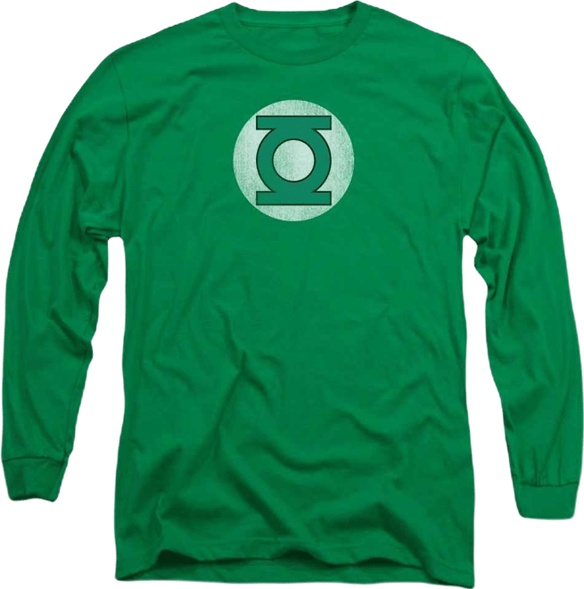 Men's Dc Dc Comics Logo Distressed Long Sleeve Adult Tee / T-Shirt