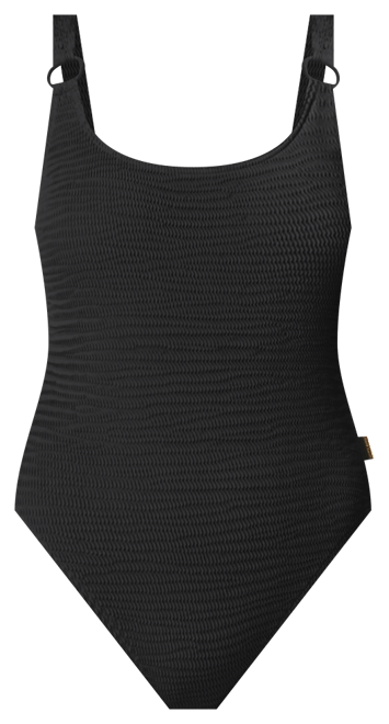 Women's Textured Scoop-Neck One-Piece Swimsuit