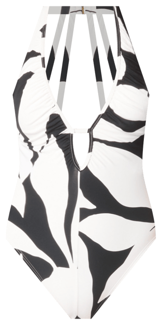 Women's Printed Front-Tie Robe Swim Cover-Up