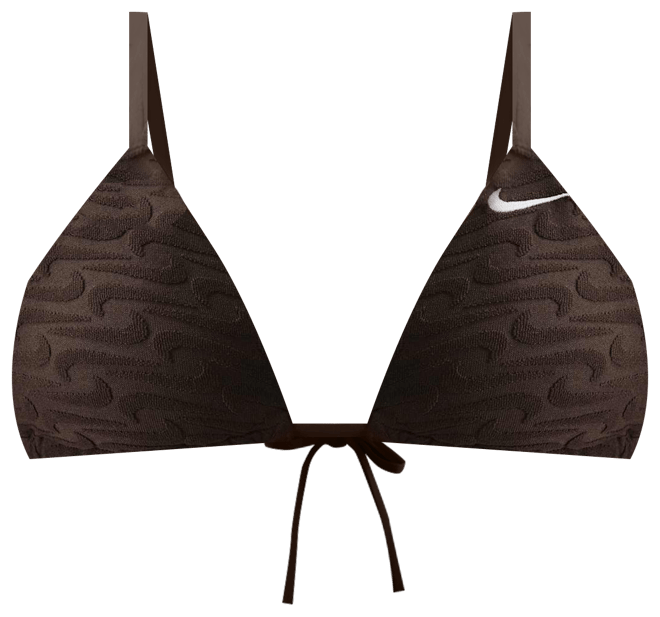 Nike Swim Swoosh Link Women's Terry Triangle Bikini Top
