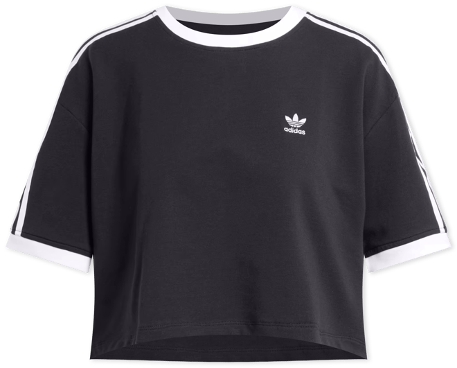 Adidas 3-Stripes Loose Cropped Tee – DTLR