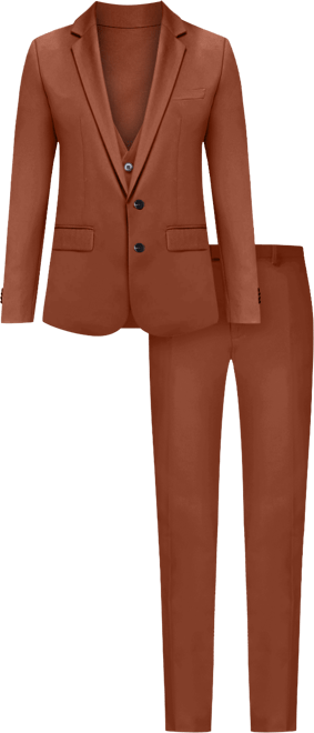 Men's 3-Piece Premium Vested 3-Piece Slim Fit Suit