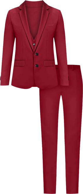 Men's 3-Piece Premium Vested 3-Piece Slim Fit Suit