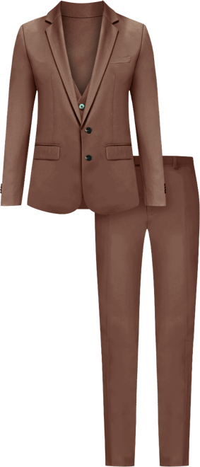 Men's 3-Piece Premium Vested 3-Piece Slim Fit Suit