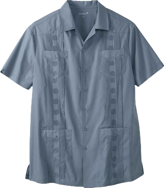 Big & Tall Short-Sleeve Guayabera Shirt