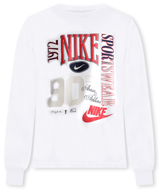 Nike Sportswear Damska bluza oversize z dzianiny dresowej z półokrągłym dekoltem