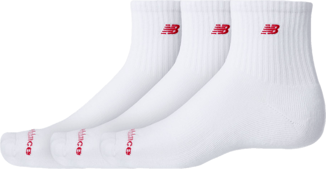 New Balance Unisex Patch Logo Ankle 3 Pack