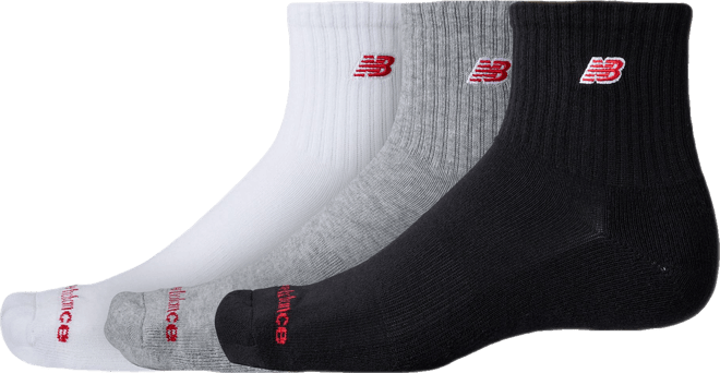 New Balance Unisex Patch Logo Ankle 3 Pack