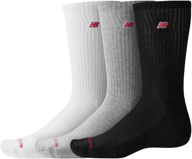 New Balance Unisex Patch Logo Crew 3 Pack