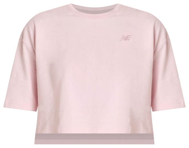 New Balance Kvinner Logo Oversized Jersey T-Shirt