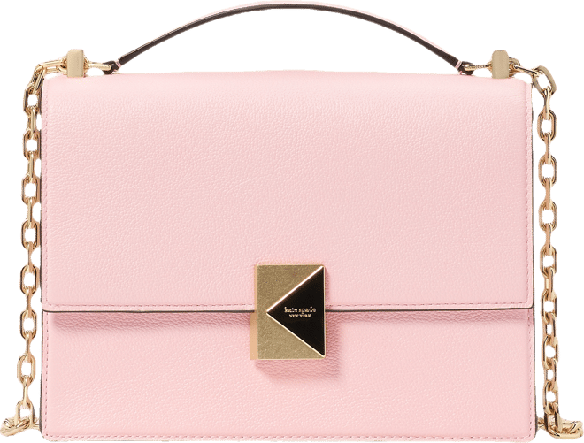 kate spade new york Deco Pebbled Leather Chain Shoulder Bag