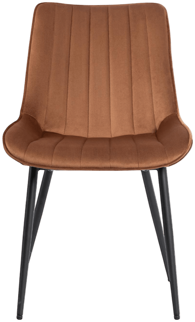 Mid Century Dining Chairs, Upholstered Metal Side Chair, Tufted Velvet Kitchen Chairs, Set of 2