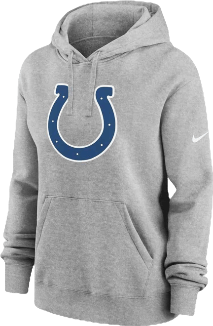 Women's Heather Gray Indianapolis Colts Club Fleece Pullover Hoodie