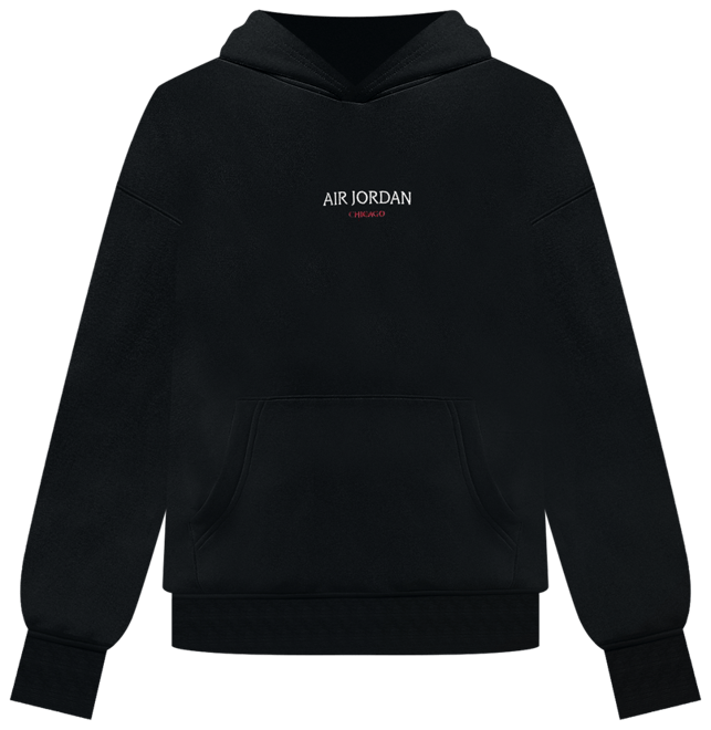 Air Jordan Wordmark Chicago kapucnis polár férfipulóver