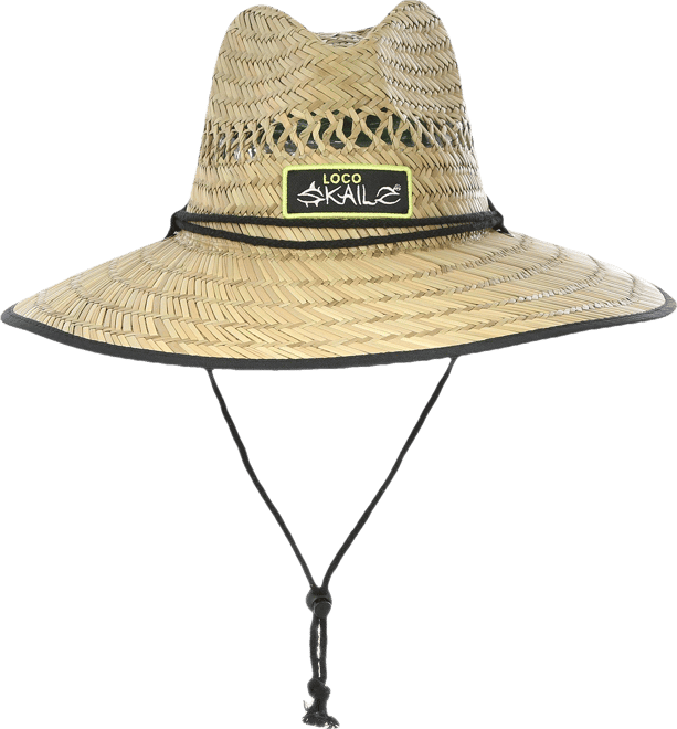 Loco Skailz Mens Straw Lifeguard Hat