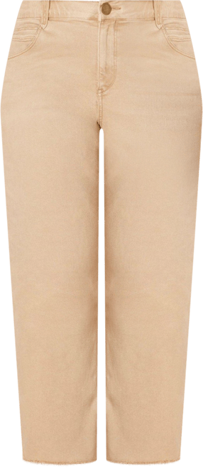 Democracy Plus 27 in. Scallop Hem Crop Jeans