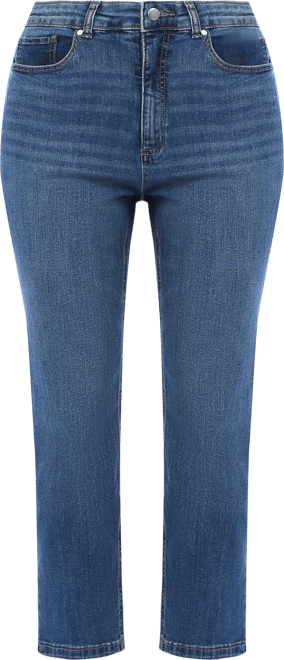 Rafaella Petite High Rise Straight Leg Jeans