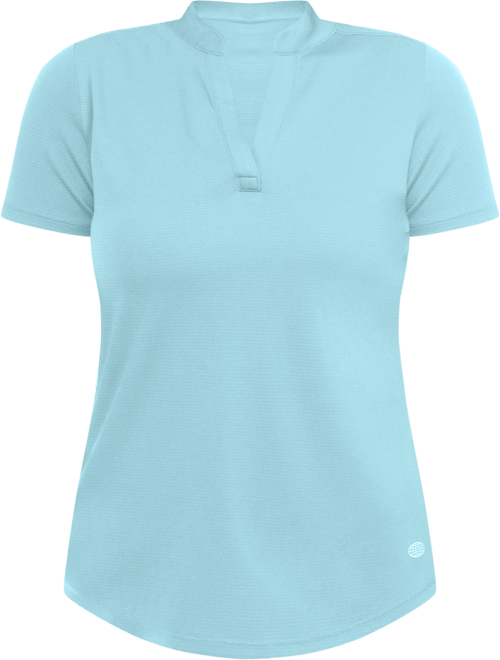 Reel Legends Womens Freeline Mandarin Short Sleeve Top