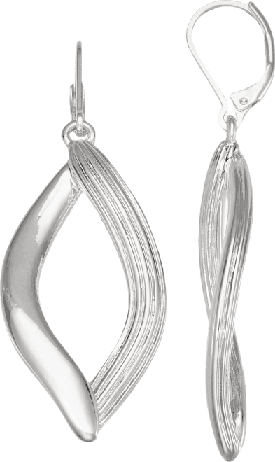 Napier Open Loop Dangle Earrings