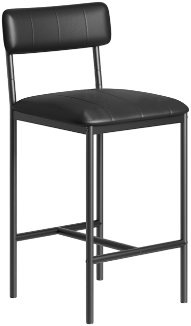 Dining Chairs Set of 2, Upholstered Dining Chairs with Back, Pu Leather Dining Kitchen Chair for Kitchen, Apartment, Dinner, Comfortable Seat,