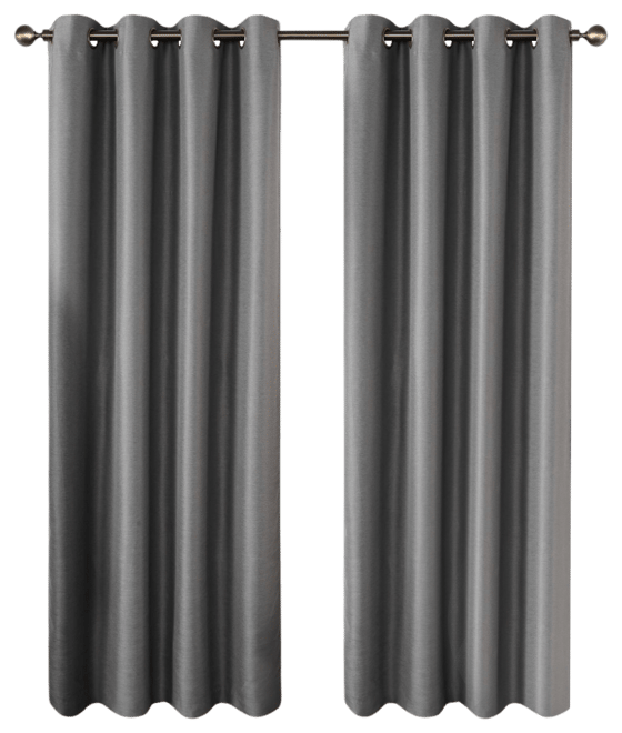 Texture Room Darkening Grommet Curtains Pair, 52"X96"