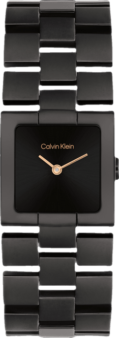 Women's Ck Meridian Black Ionic Plated Stainless Steel Bracelet Watch, 22mm