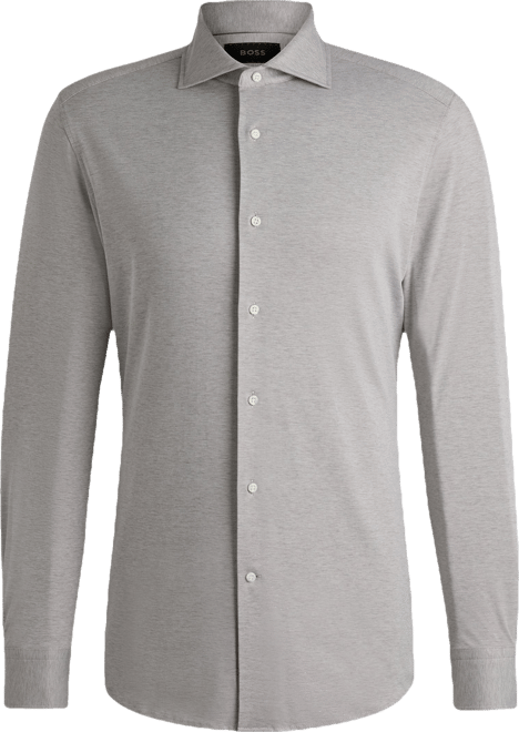 Boss by  Men's Slim-Fit Cotton-Blend Shirt