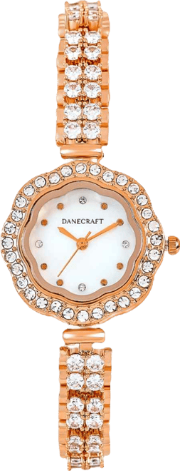 Women's 18K Fine Rosegold Plated Analog Watch