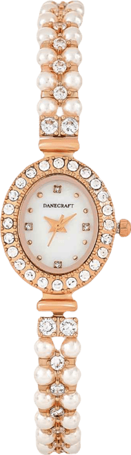 Women's 18K Fine Rosegold Plated Analog Watch